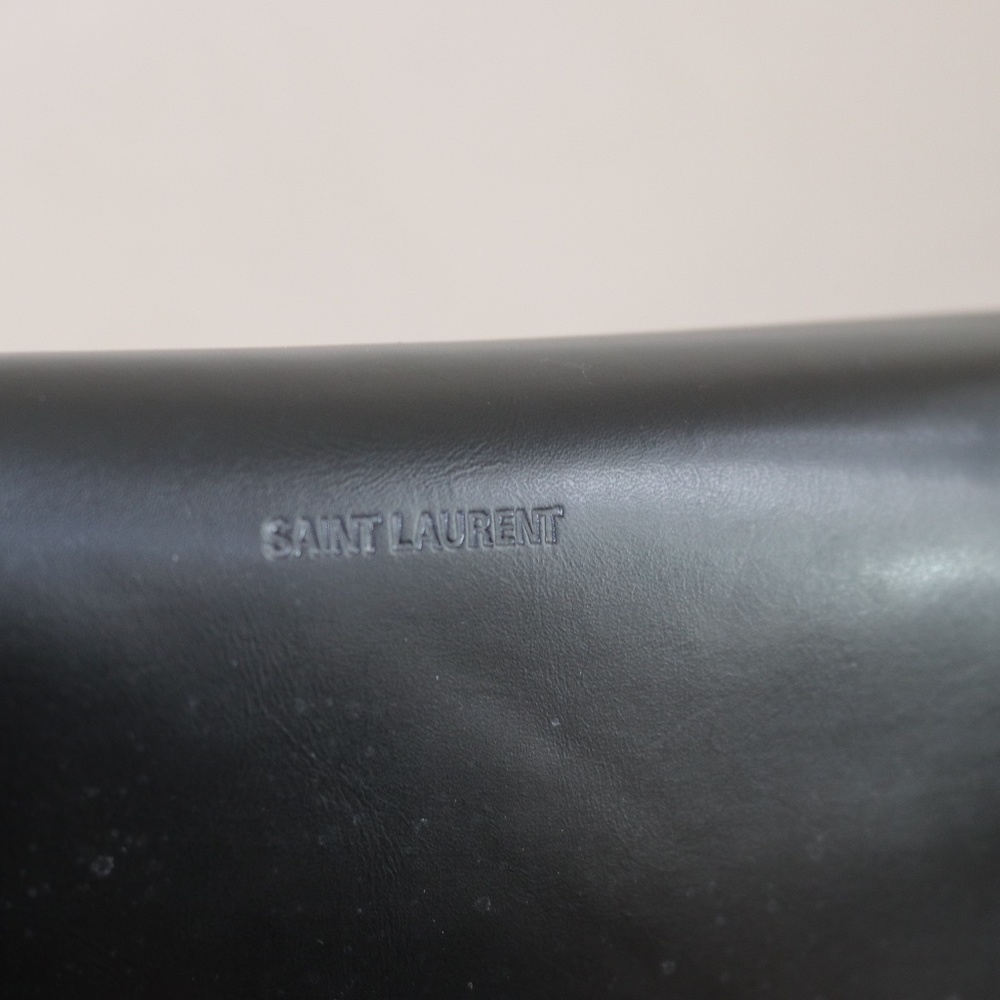 Saint Laurent Black leather Eye Glasses case - Picture 5 of 7